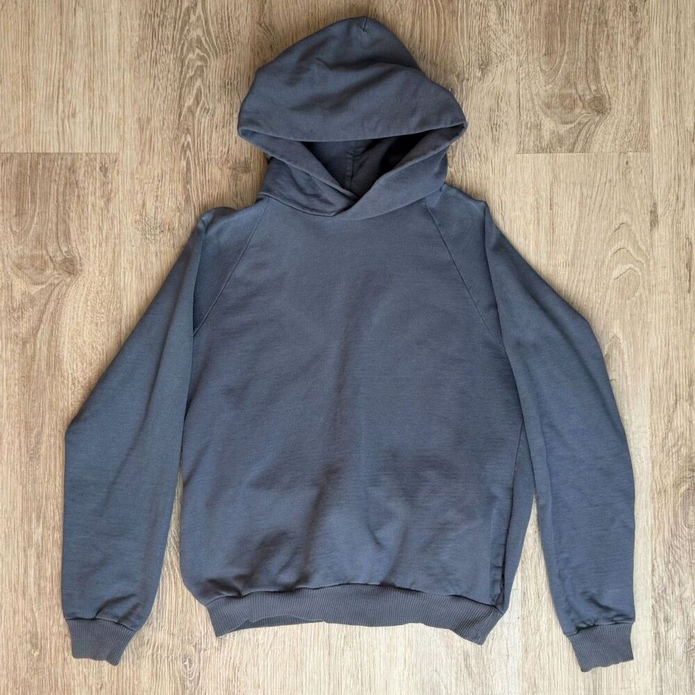 Cotton Colors Pullover Hoodie Solid Gray Large Made In Mexico 70s Blank
